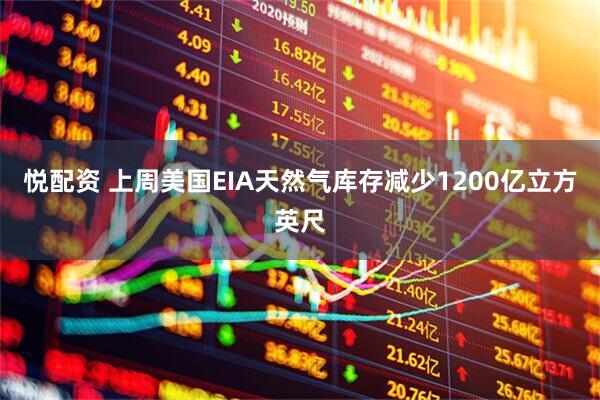 悦配资 上周美国EIA天然气库存减少1200亿立方英尺